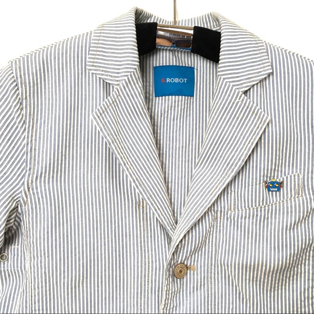Striped Cotton Jacket for Boy